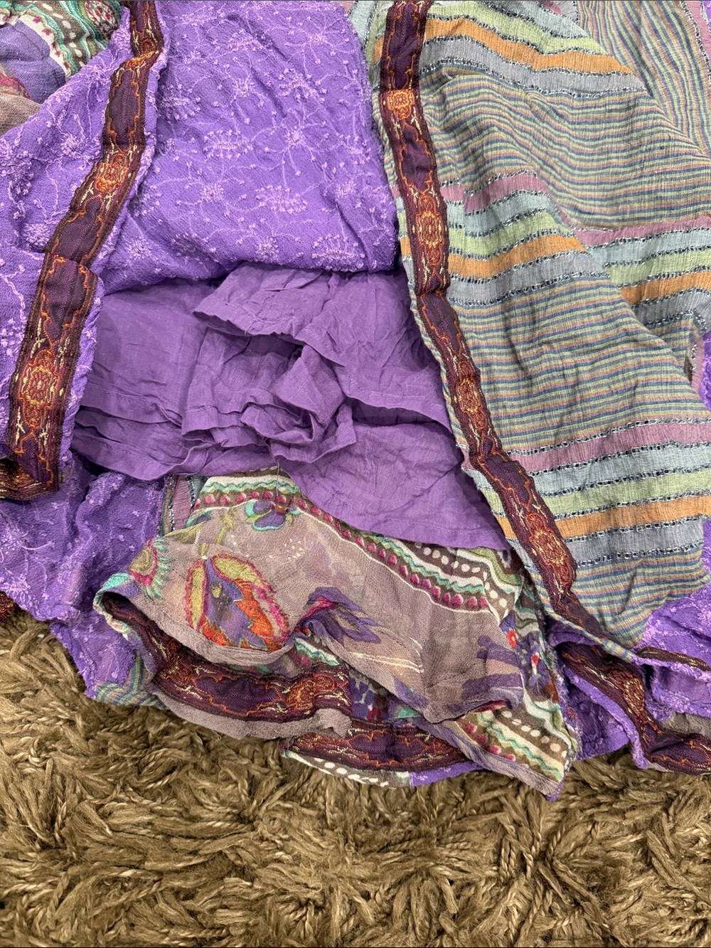 Soft Surroundings Mixed Media Embroidered Patchwork Boho
Festival Full Maxi - Picture 5 of 7